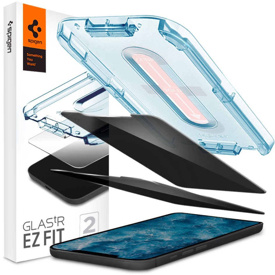 Spigen Glas tR EZ Fit Privacy, 2-Pack, iPhone 12/iPhone 12 Pro...