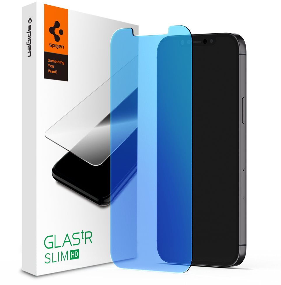 Spigen Glass tR AntiBlue HD 1 Pack iPhone 12 Mini Glass Screen...