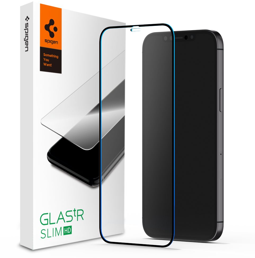 Spigen Glass FC Black HD 1 Pack iPhone 12 mini Ochranné sklo