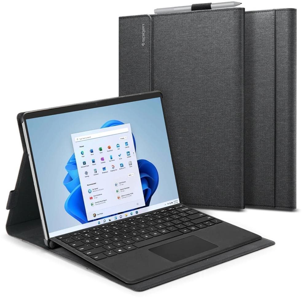 Spigen Stand Folio gris Microsoft Surface Pro 8 Pochette pour...