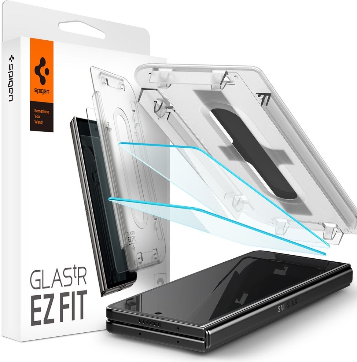 Spigen Glass tR EZ Fit Cover 2 Pack Transparency Samsung Galaxy Z...