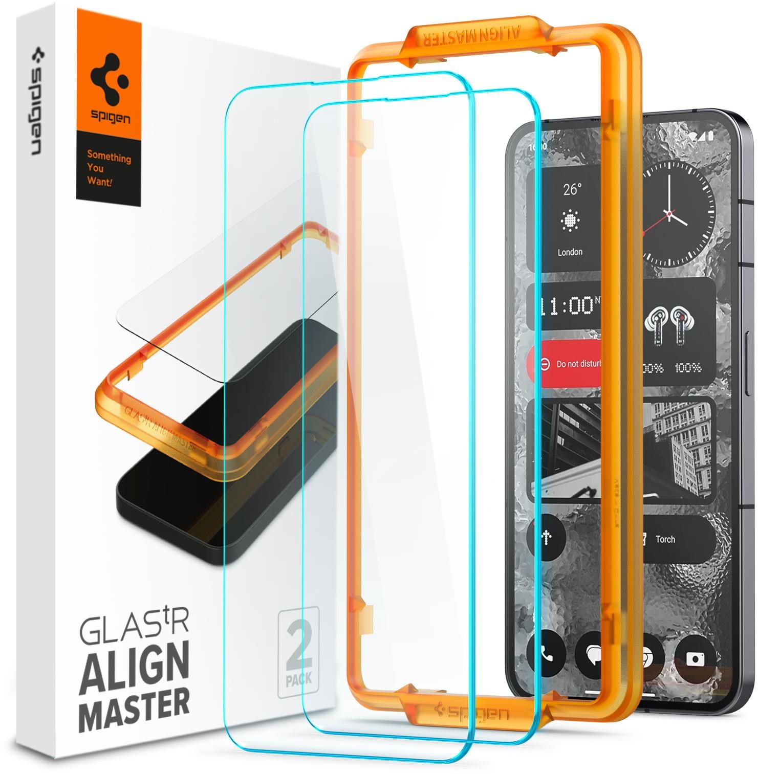 Spigen Glass tR AlignMaster 2 Pack  Nothing Phone (2) Ochranné sklo