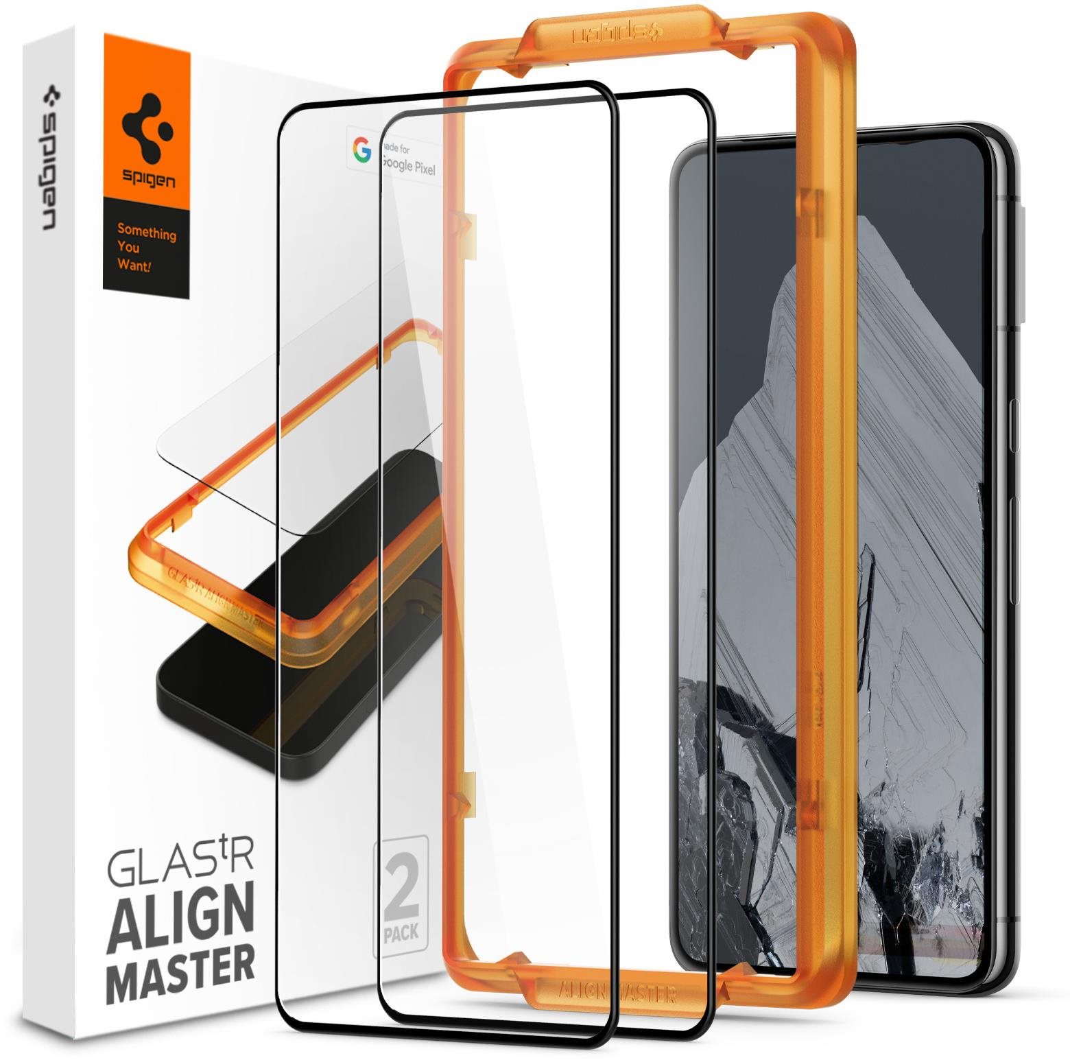 Spigen Glass tR AlignMaster 2 Pack Google Pixel 8 Pro Schutzglas