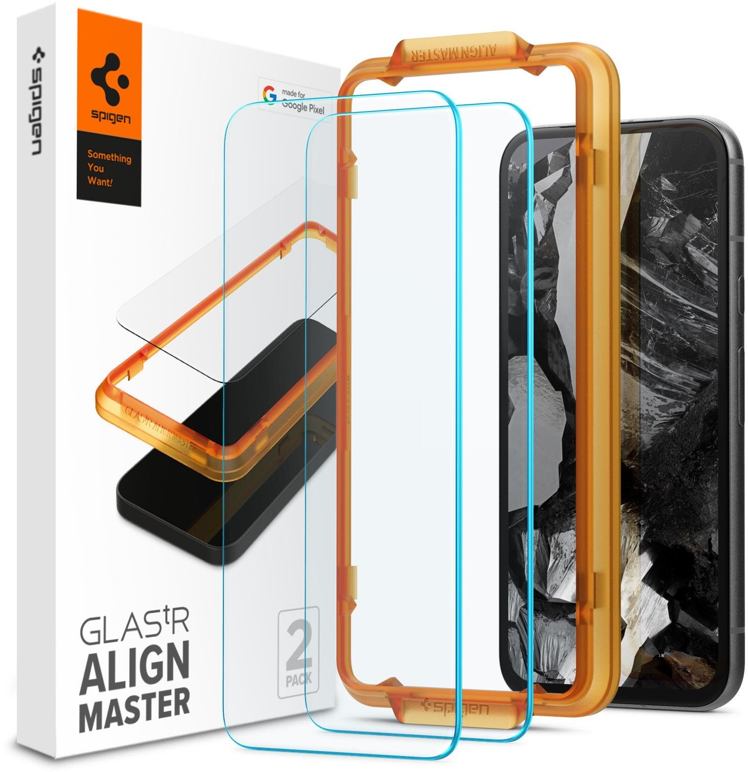 Spigen Glass tR AlignMaster 2 Pack Google Pixel 8a üvegfólia...