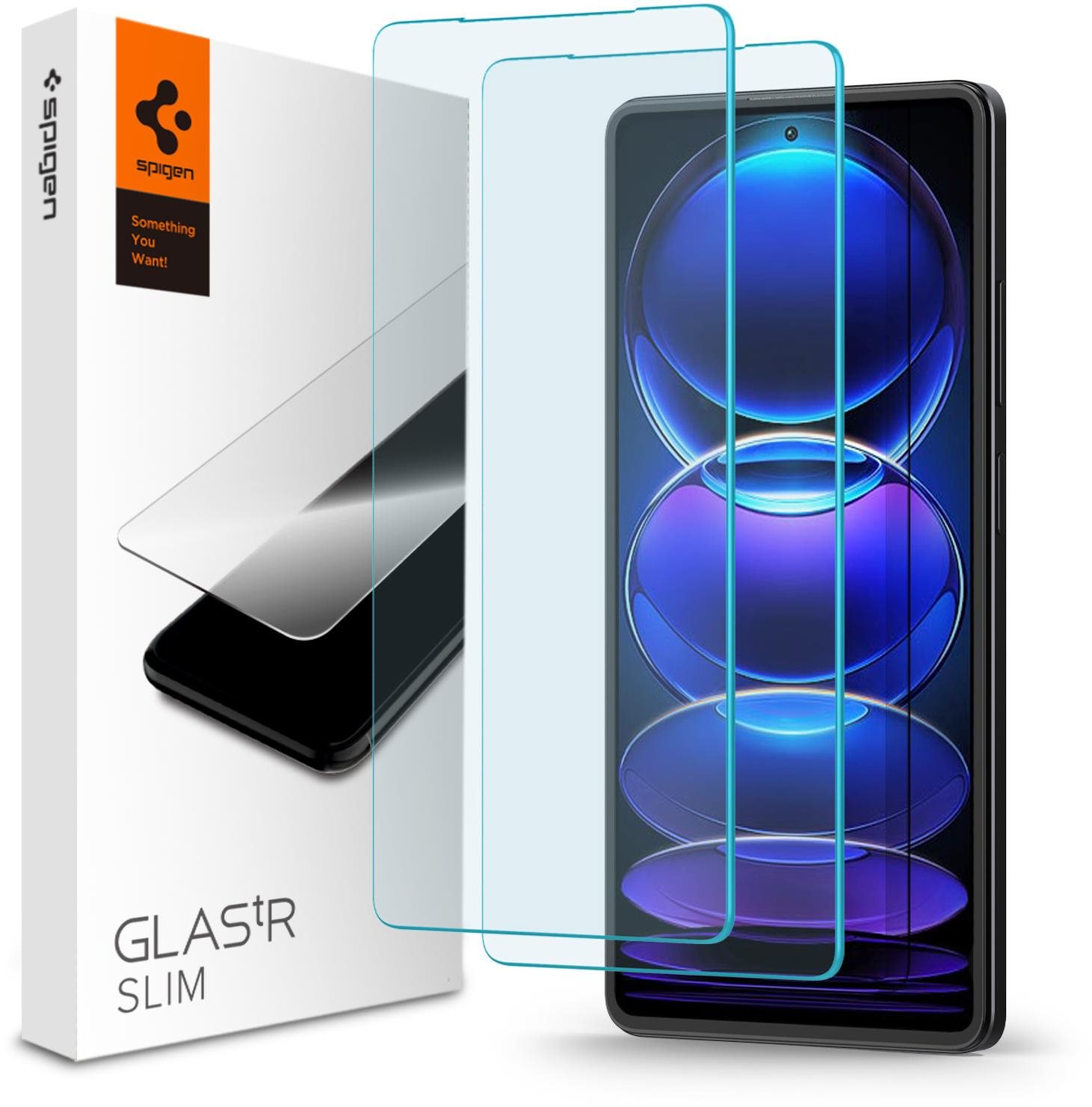 Spigen Glas TR Slim 2er-Set Xiaomi Redmi Note 12 Pro 5G/Redmi Note...