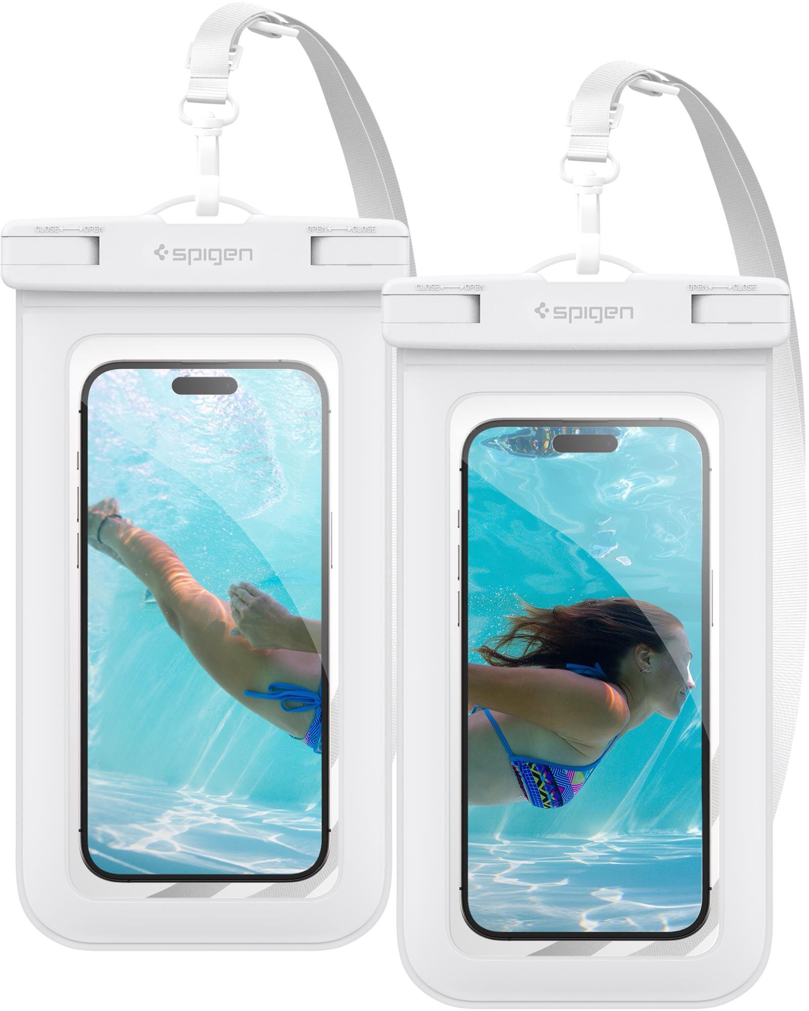 Spigen Aqua Shield A601 fehér vízálló tok - 2 db Mobiltelefon tok