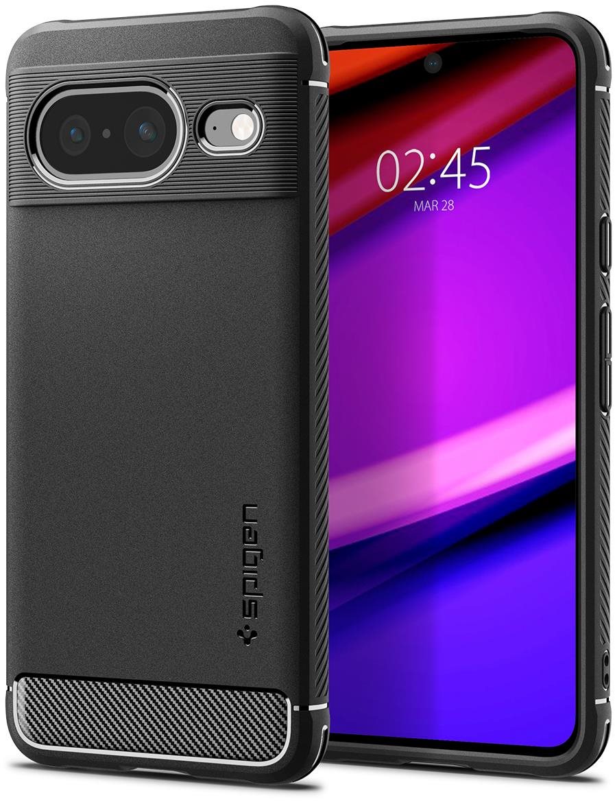 Spigen Rugged Armor Matte Black Google Pixel 8 tok Telefon tok