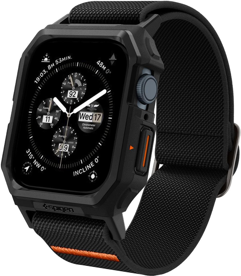 Spigen Lite Fit Pro Matte Black Apple Watch 45mm/44mm Uhrenetui