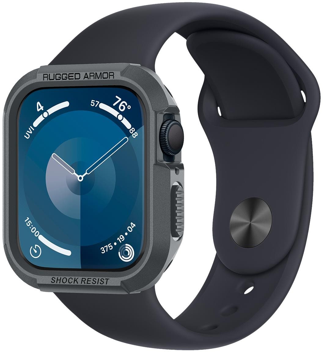 Spigen Rugged Armor Dark Gray Apple Watch 45mm/44mm Okosóra tok