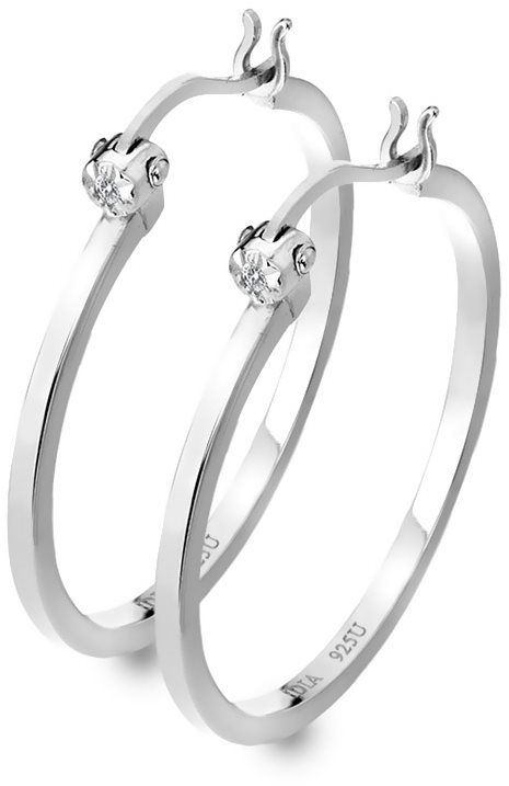 HOT DIAMONDS Hoops DE625 (Ag 925/1000, 3,42 g) Náušnice