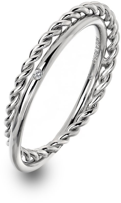 HOT DIAMONDS Jasmine DR210/Q (Ag925/1000, 2 g), veľ. 58 Prsteň