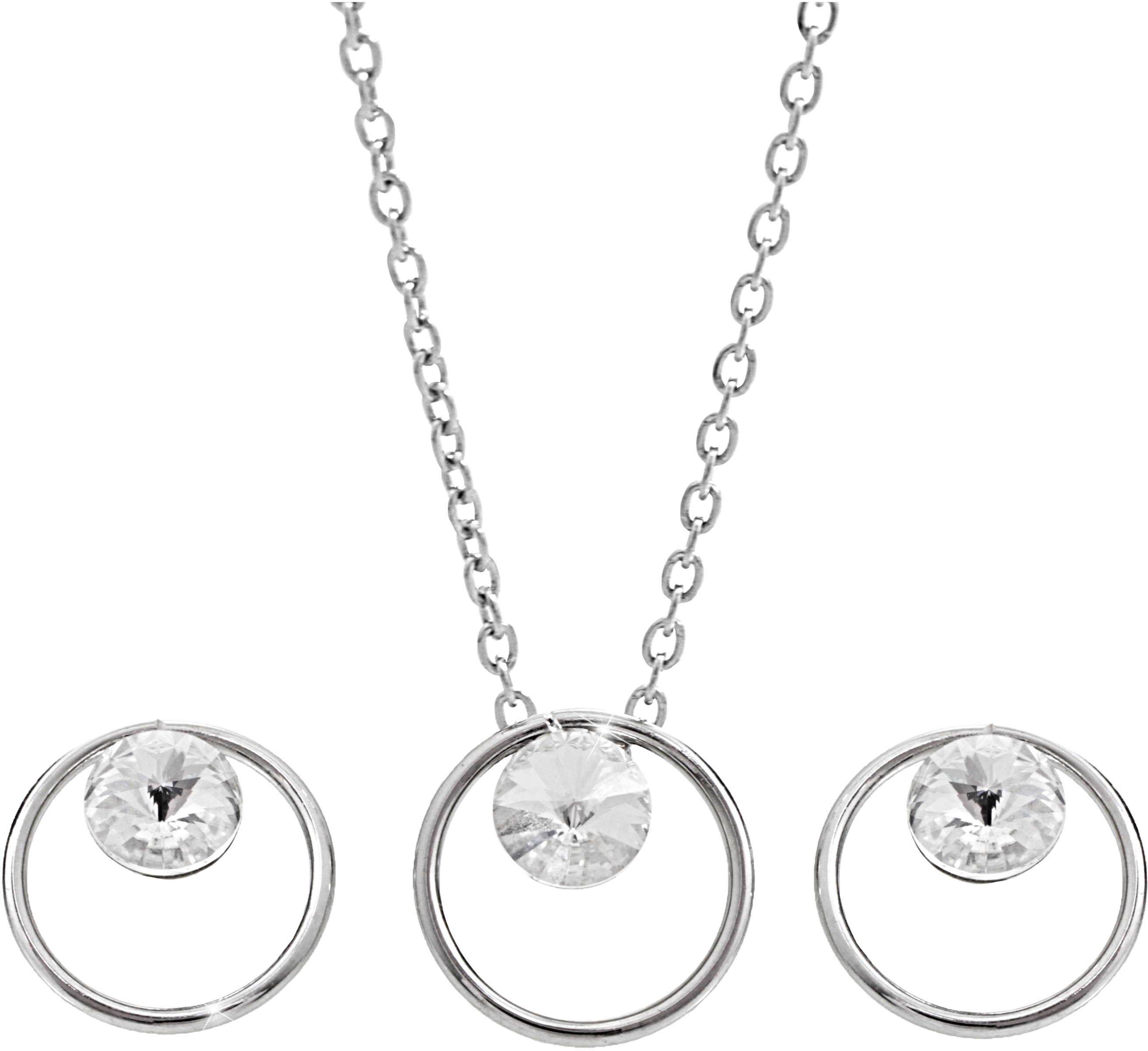 JSB Bijoux Súprava Kruh rivoli s krištáľovými kameňmi Swarovski ®...
