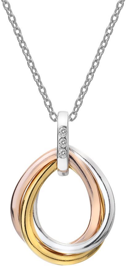 HOT DIAMONDS Trio DP780 (Ag 925/1000, 12 g) Náhrdelník
