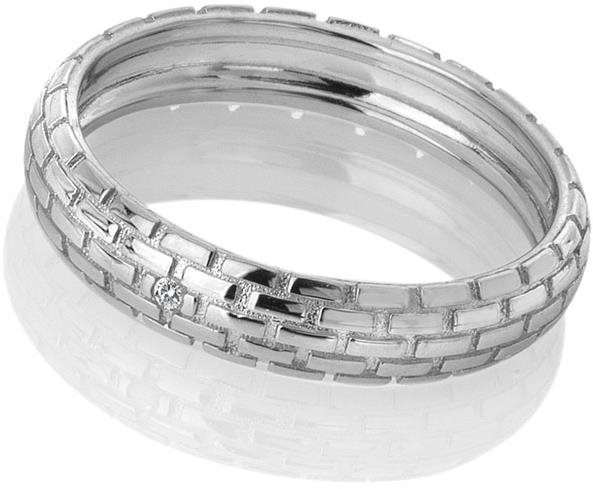 HOT DIAMONDS Woven DR234 (Ag 925/1000, 2,1 g), veľkosť 59 Prsteň