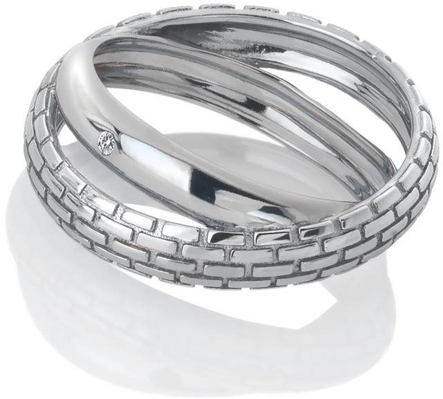 HOT DIAMONDS Woven DR235 (Ag 925/1000, 3,9 g), veľkosť 52 Prsteň
