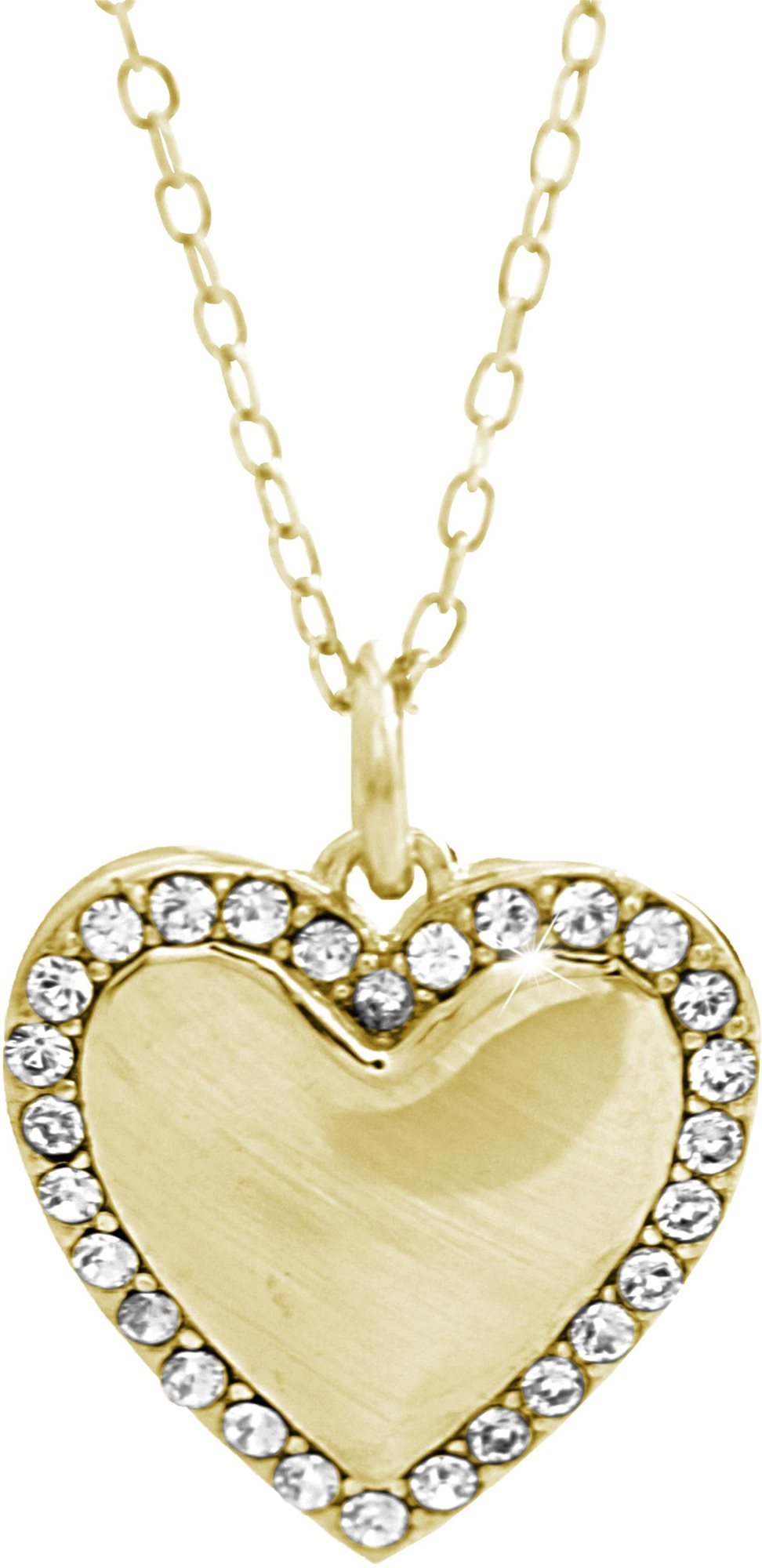 JSB Bijoux Strieborný náhrdelník Srdce s kryštálmi značky Swarovski...