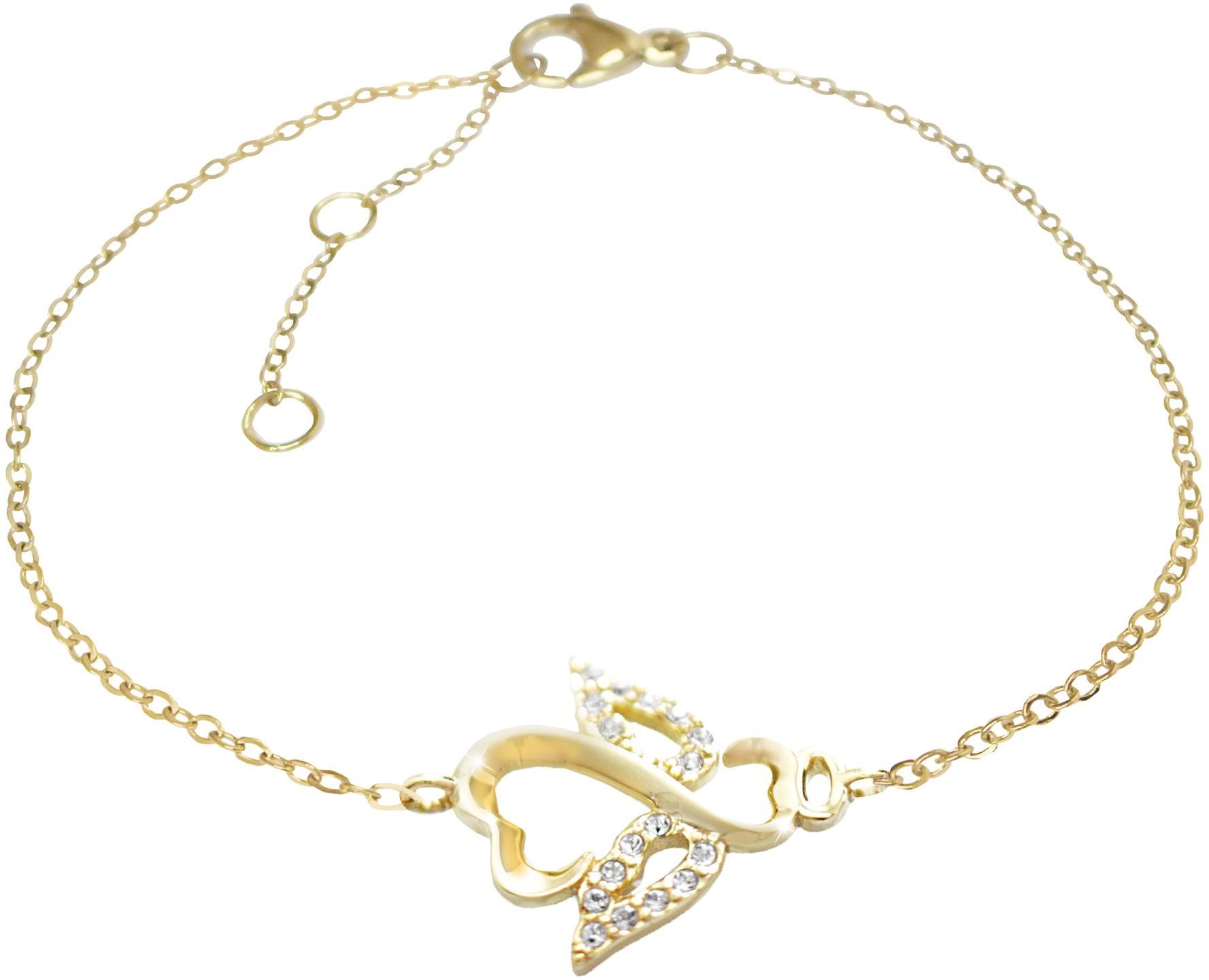 JSB Bijoux Ezüst karkötő Angyal Swarovski kristályokkal aranyozott...