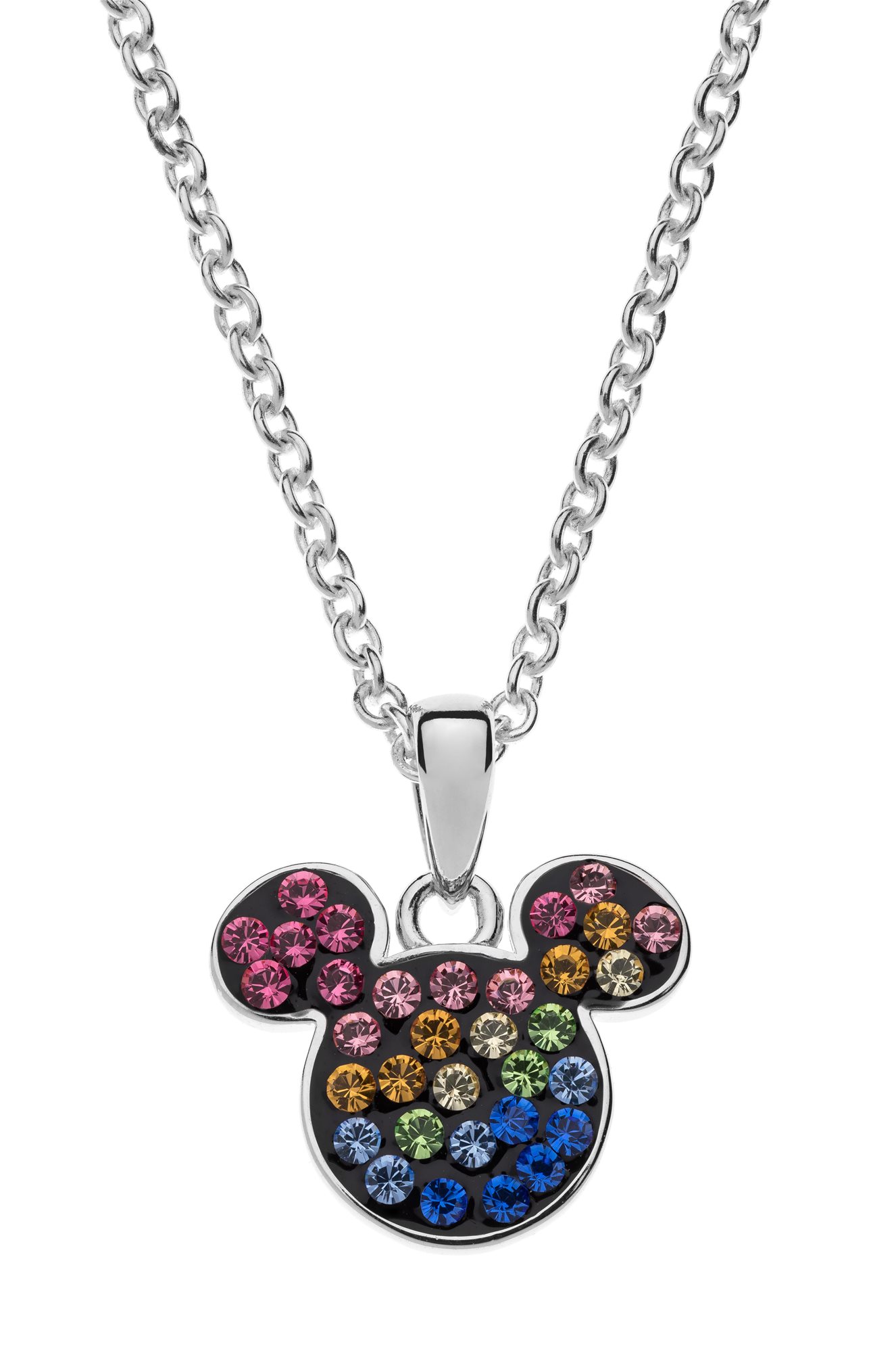 DISNEY Mickey Mouse strieborný náhrdelník C901370SRML-B (Ag...