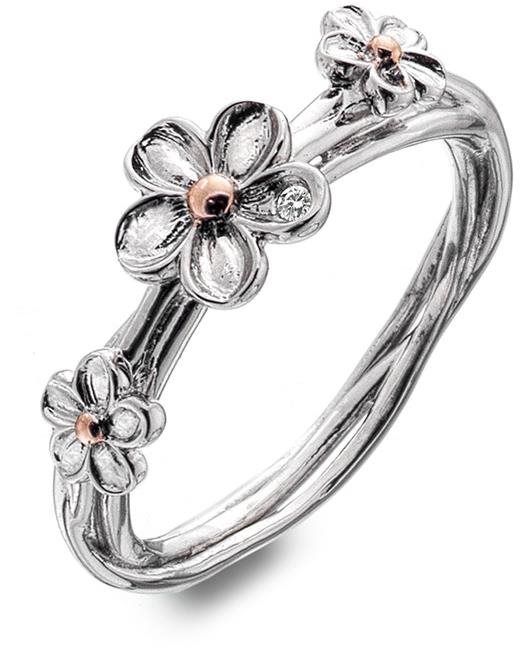 HOT DIAMONDS Forget me not DR214/M (Ag 925/1000, 2,11 g), vel. 52...