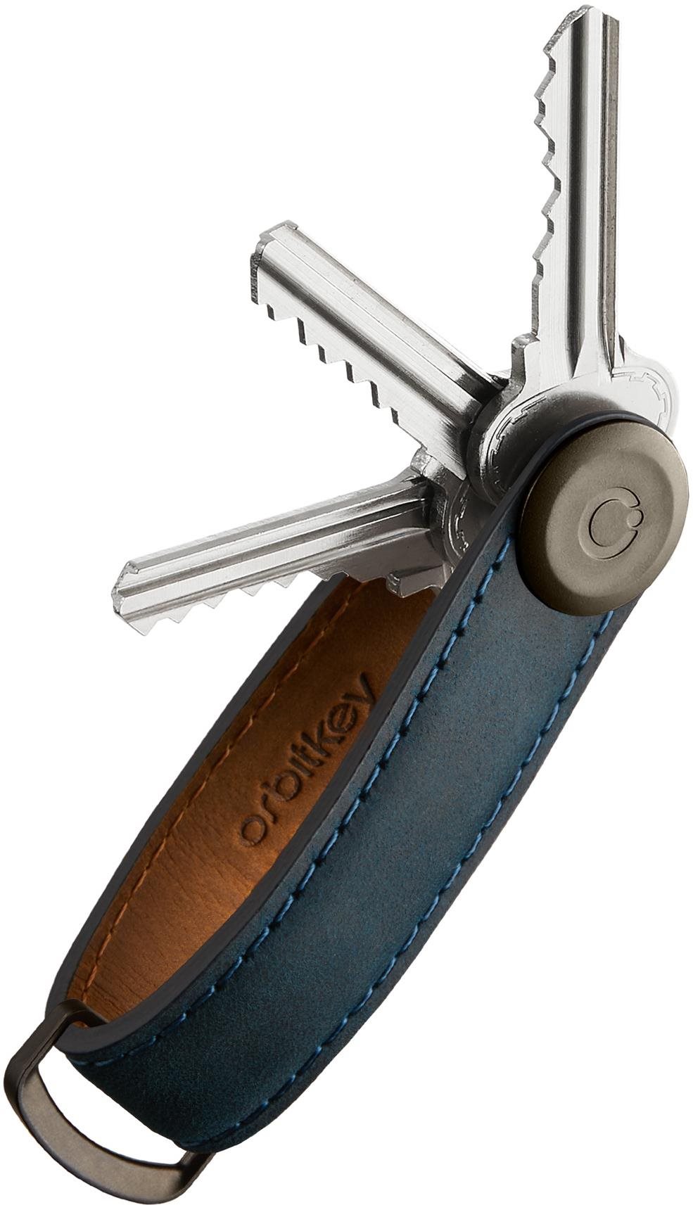 ORBITKEY Key Organizér Crazy-Horse – Marine Blue Kľúčenka