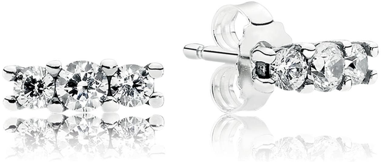 PANDORA Trblietavá elegancia 290725CZ (Ag 925/1000, 1,2 g) Náušnice