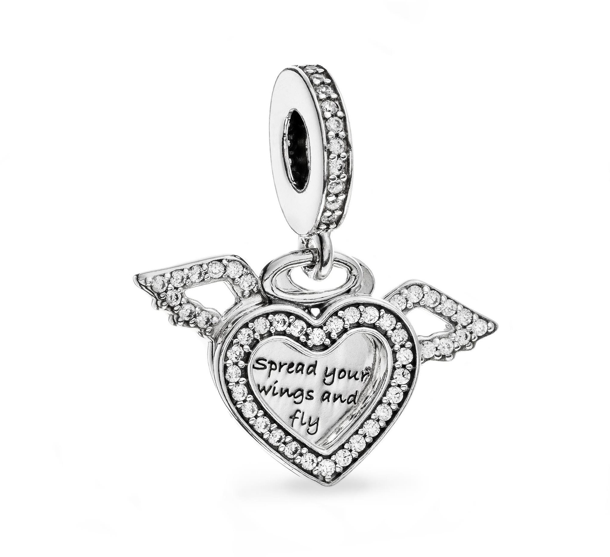 PANDORA Srdce a anjelské krídla 798485C01 (Ag 925/1000, 3,6 g)...