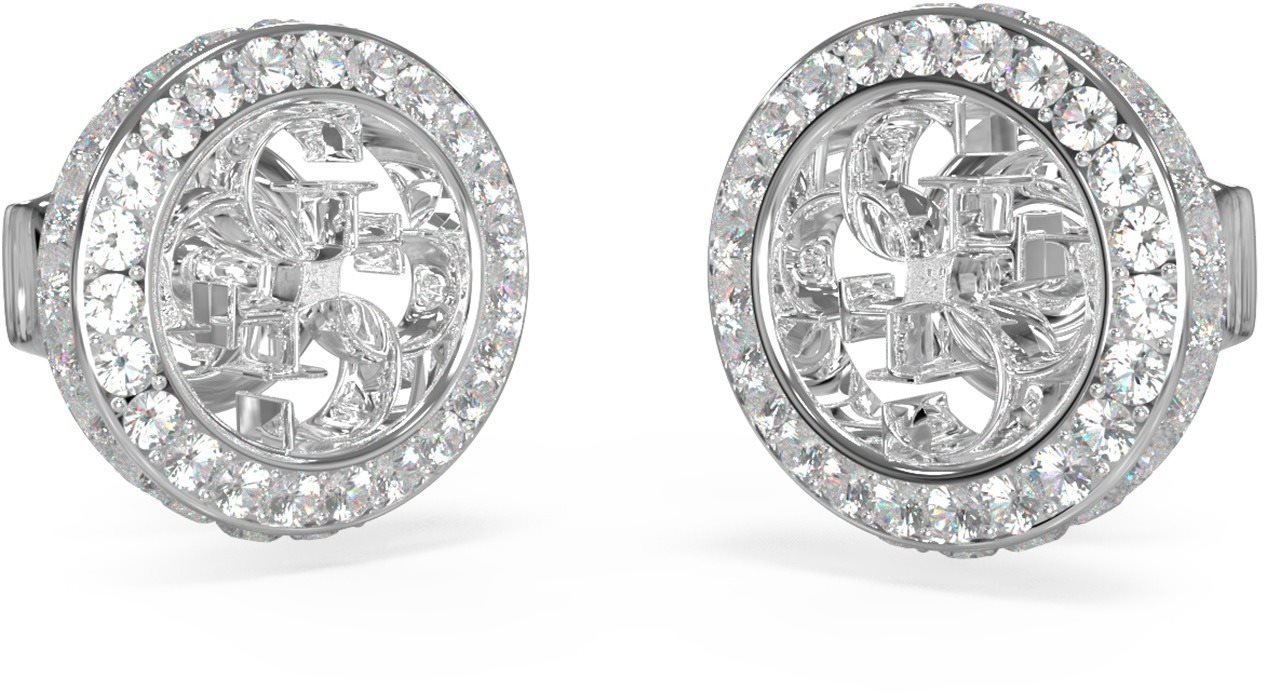 GUESS Náušnice 4G Crush JUBE04164JWRHT/U Náušnice