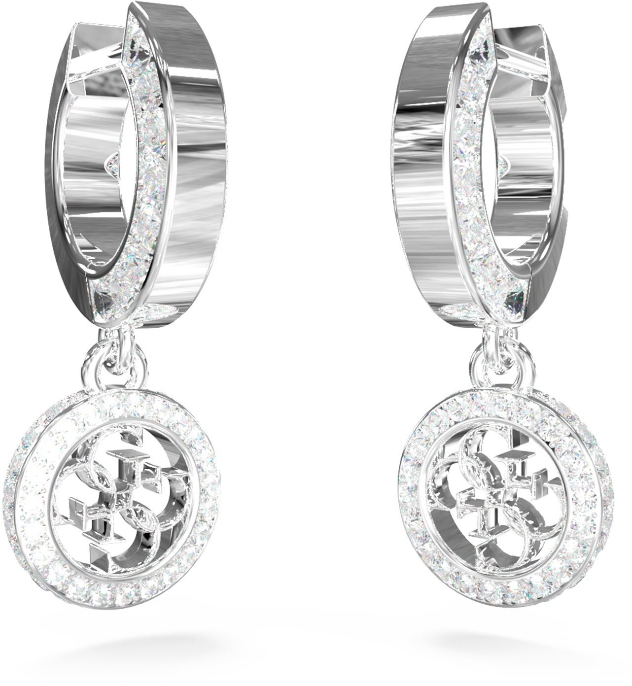 GUESS Náušnice 4G Crush JUBE04165JWRHT/U Náušnice