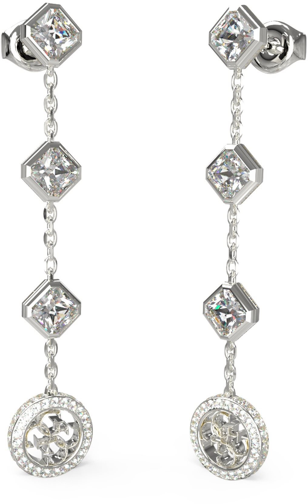 GUESS Náušnice 4G Crush JUBE04157JWRHT/U Náušnice
