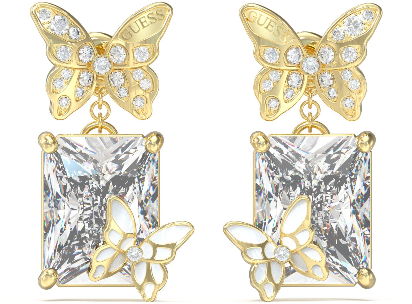 GUESS Náušnice Chrysalis JUBE04089JWYGT/U Náušnice
