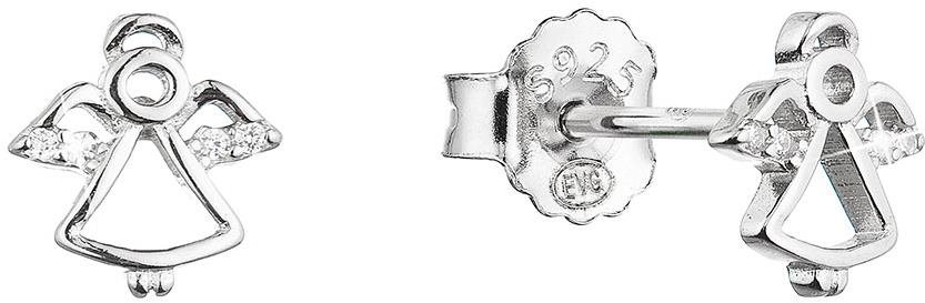 EVOLUTION GROUP 11455.1 zircon (AG 925/1000, 0,5 g) Náušnice