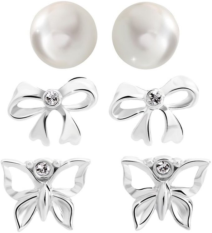 JSB Bijoux Súprava náušníc Fly s krištáľovými kameňmi Swarovski®...