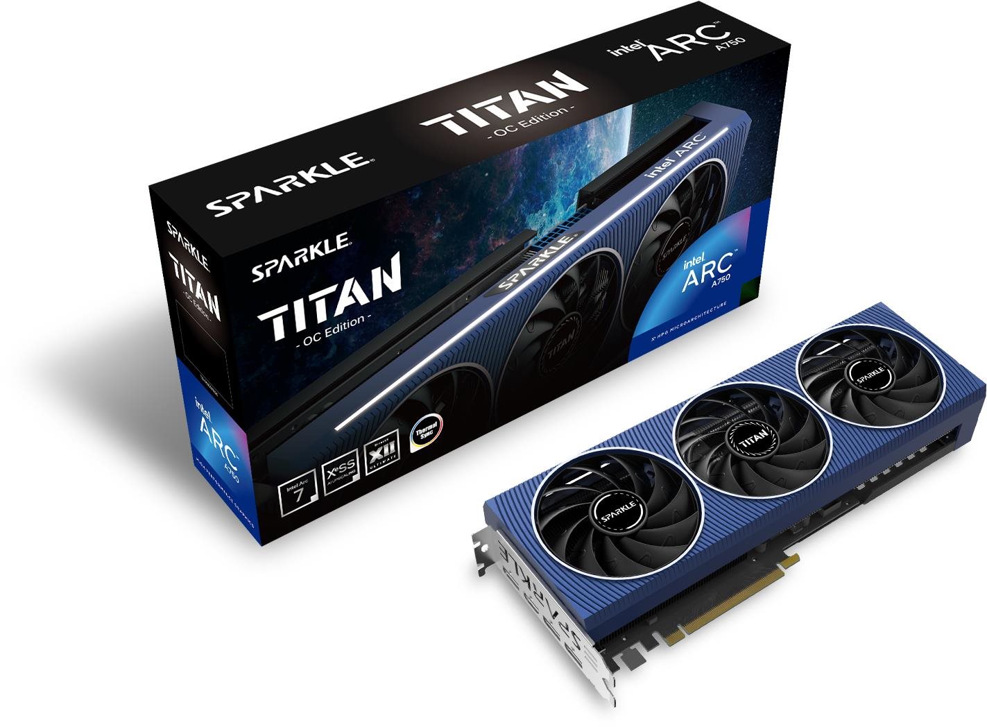 SPARKLE Intel Arc A750 TITAN OC Edition 8G Grafická karta