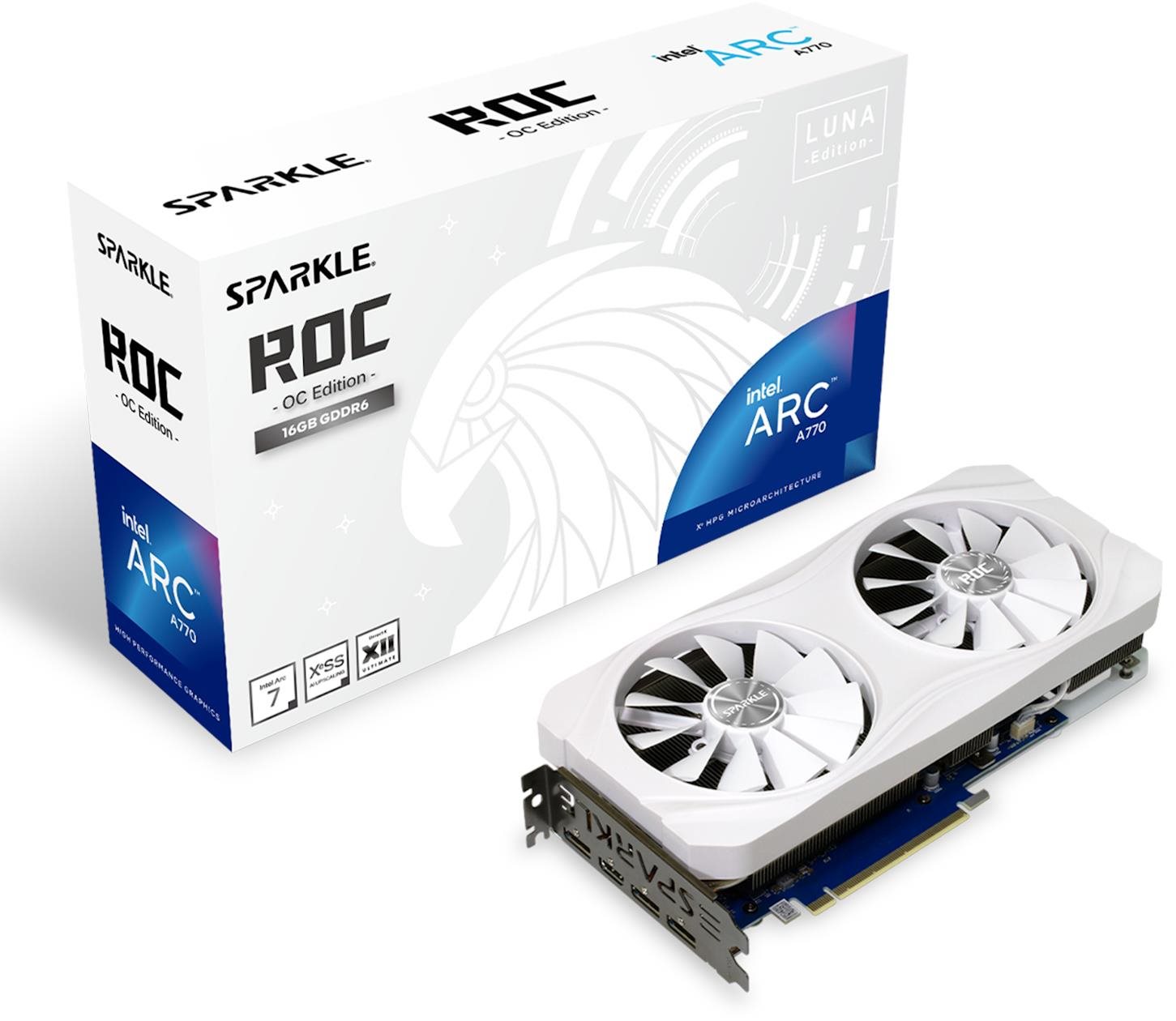SPARKLE Intel Arc A770 ROC Luna OC Edition 16G Grafikkarte