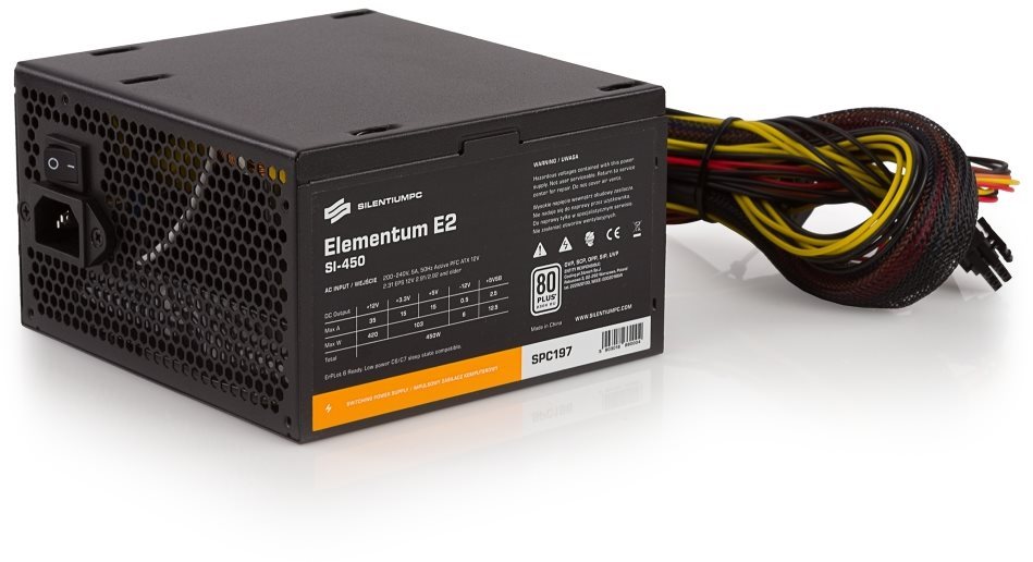 SilentiumPC Elementum E2 450W PC Power Supply