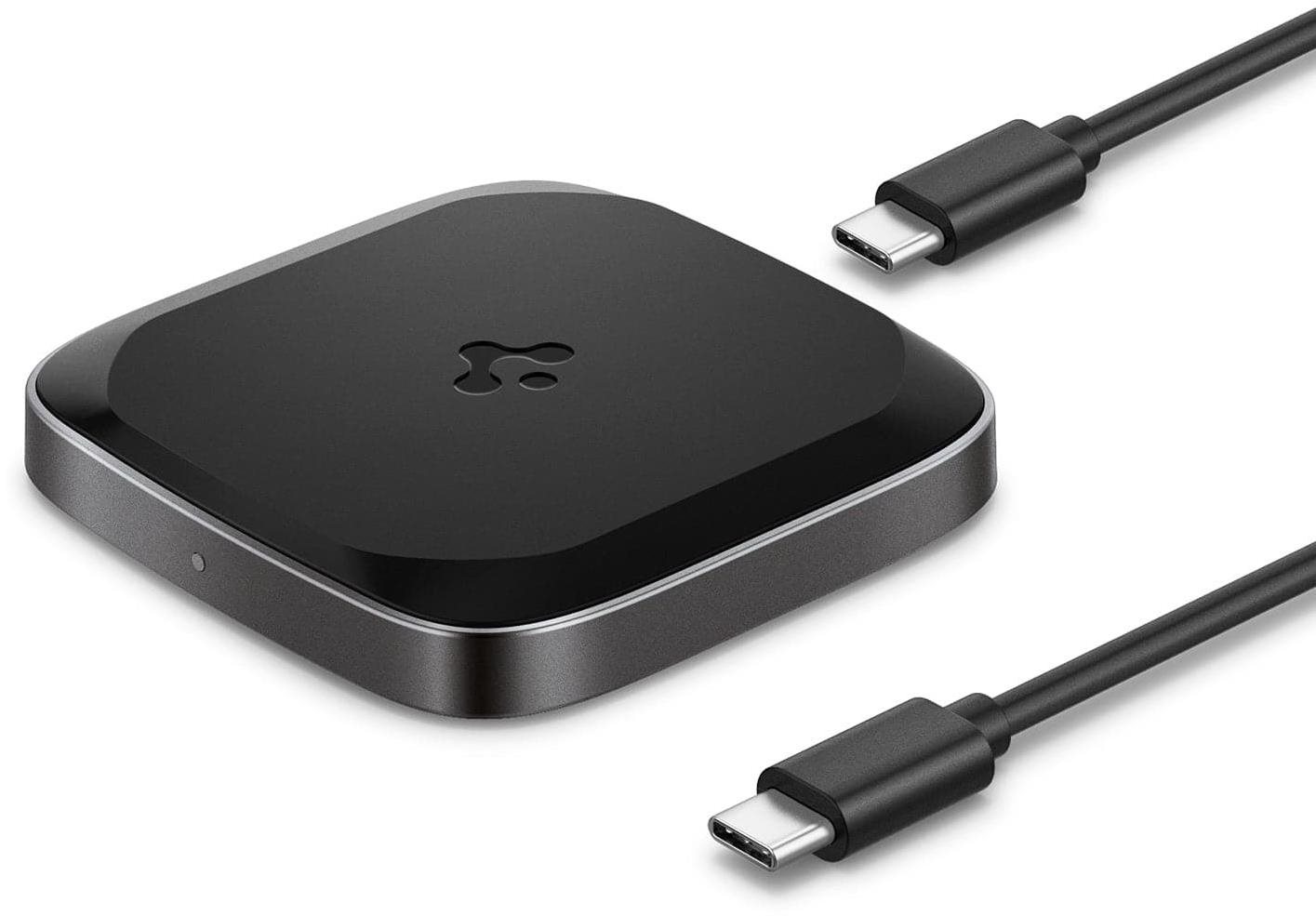 Spigen PowerArc ArcField Wireless Charger PF2004 Black Kabelloses...