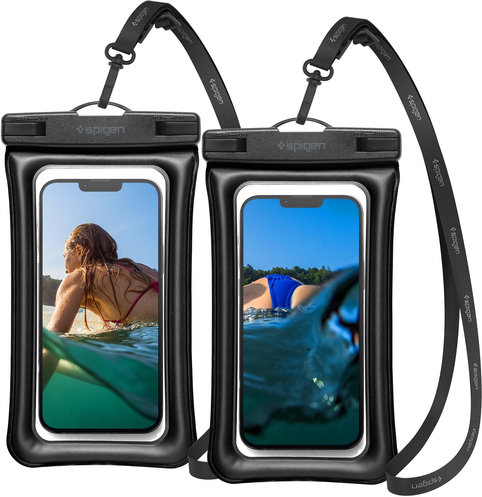 Spigen Aqua Shield WaterProof Floating Case A610 2 Pack Black...
