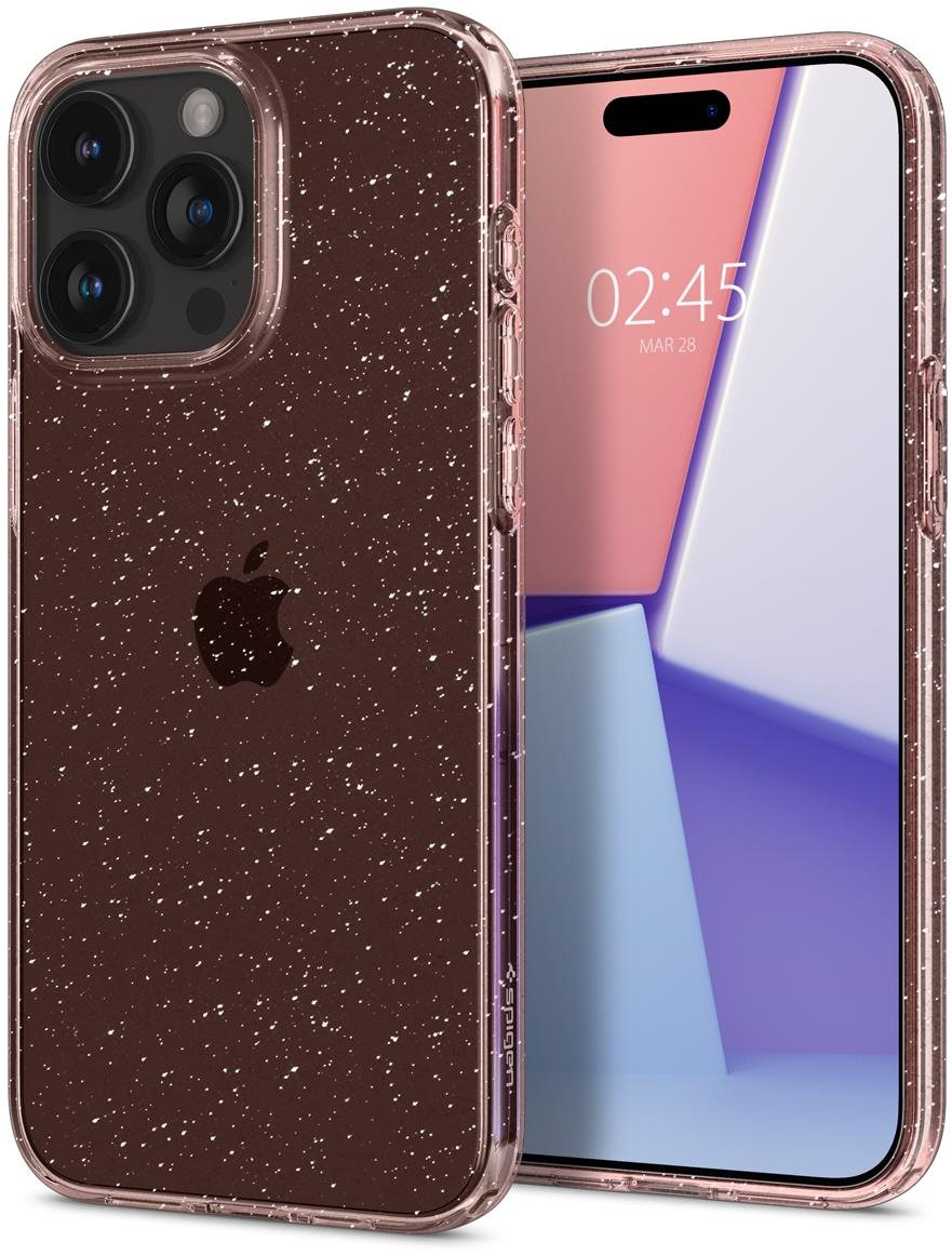 Spigen Liquid Crystal Glitter Rose Quartz iPhone 15 Pro Kryt na mobil