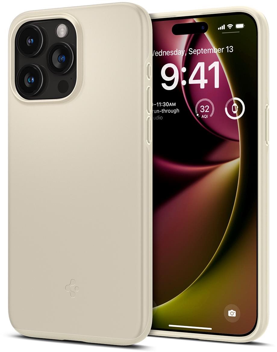 Spigen Thin Fit Mute Beige iPhone 15 Pro Max Kryt na mobil