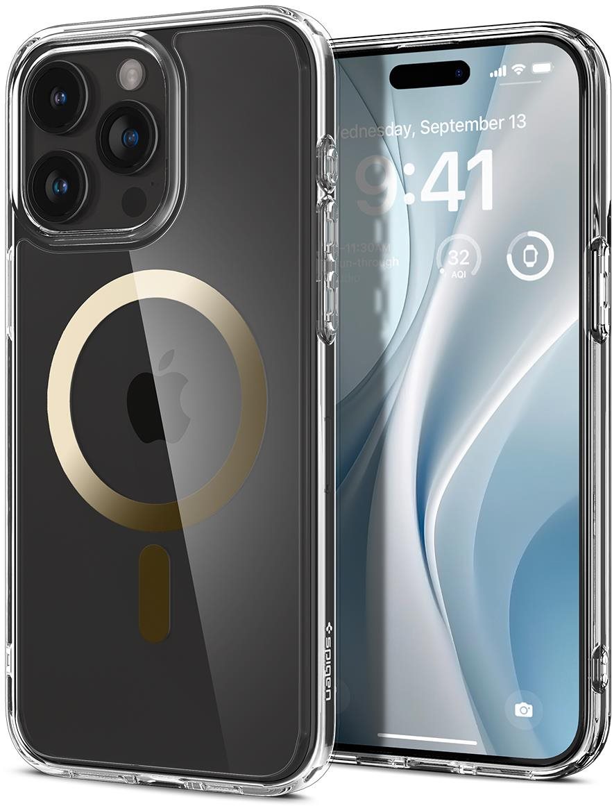 Spigen Ultra Hybrid Gold iPhone 15 Pro MagSafe tok Telefon tok