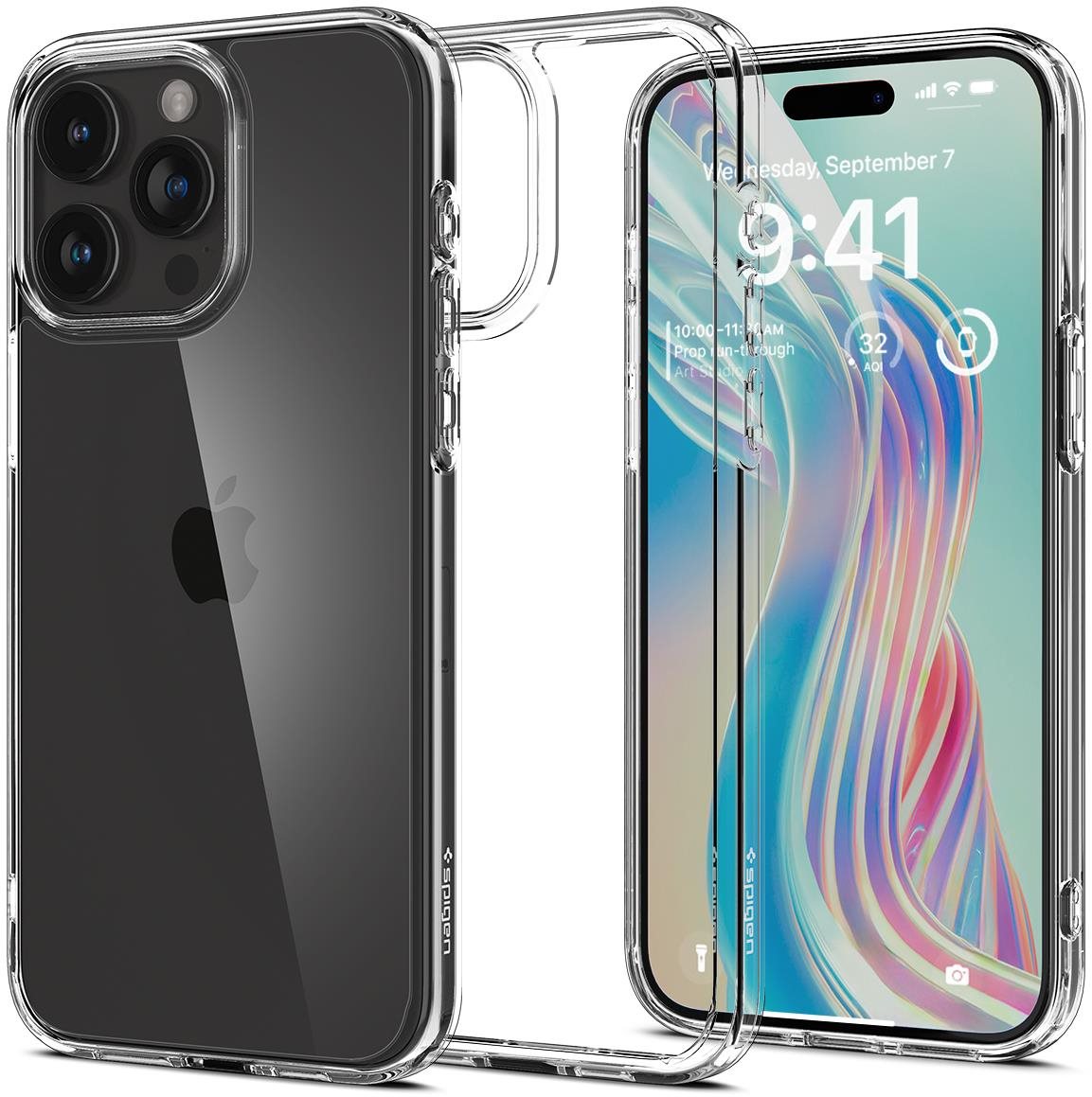 Spigen Ultra Hybrid Crystal Clear iPhone 15 Pro Telefon tok