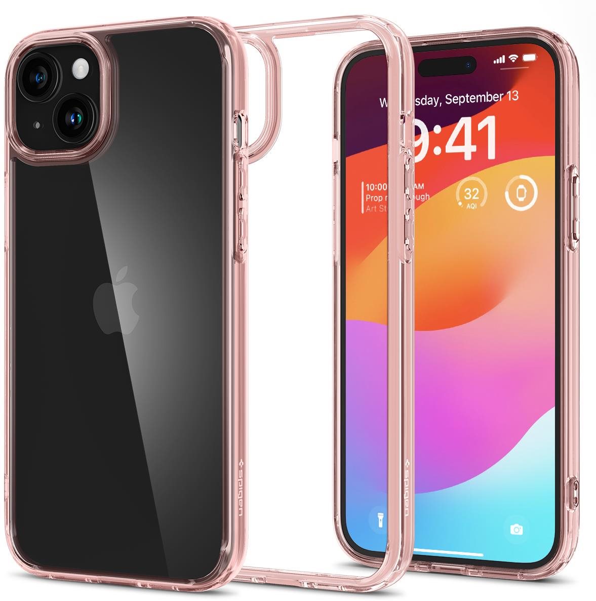 Spigen Ultra Hybrid Rose Crystal iPhone 15 Handyhülle