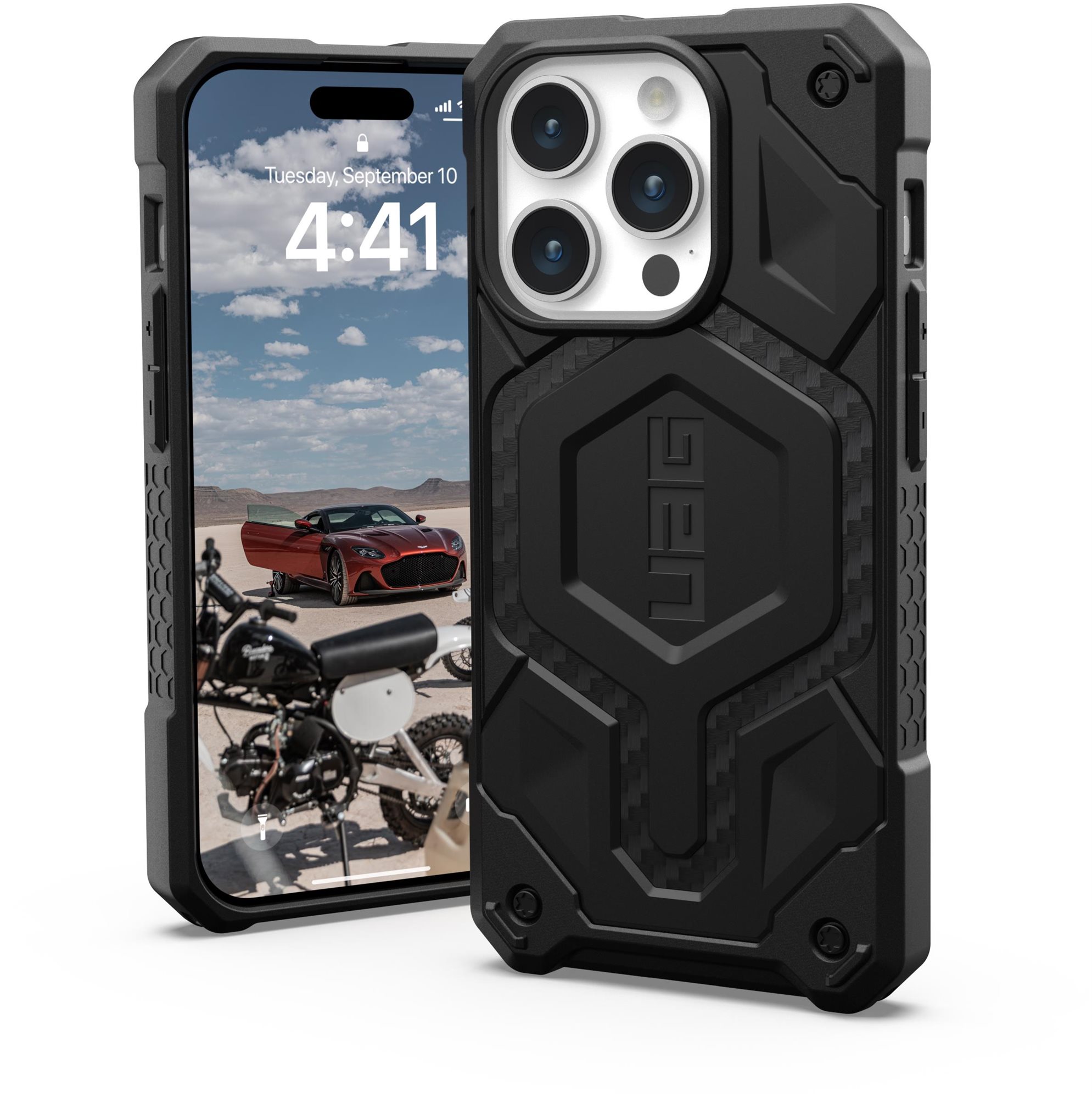 UAG Monarch Pro MagSafe Carbon Fiber iPhone 15 Pro Kryt na mobil