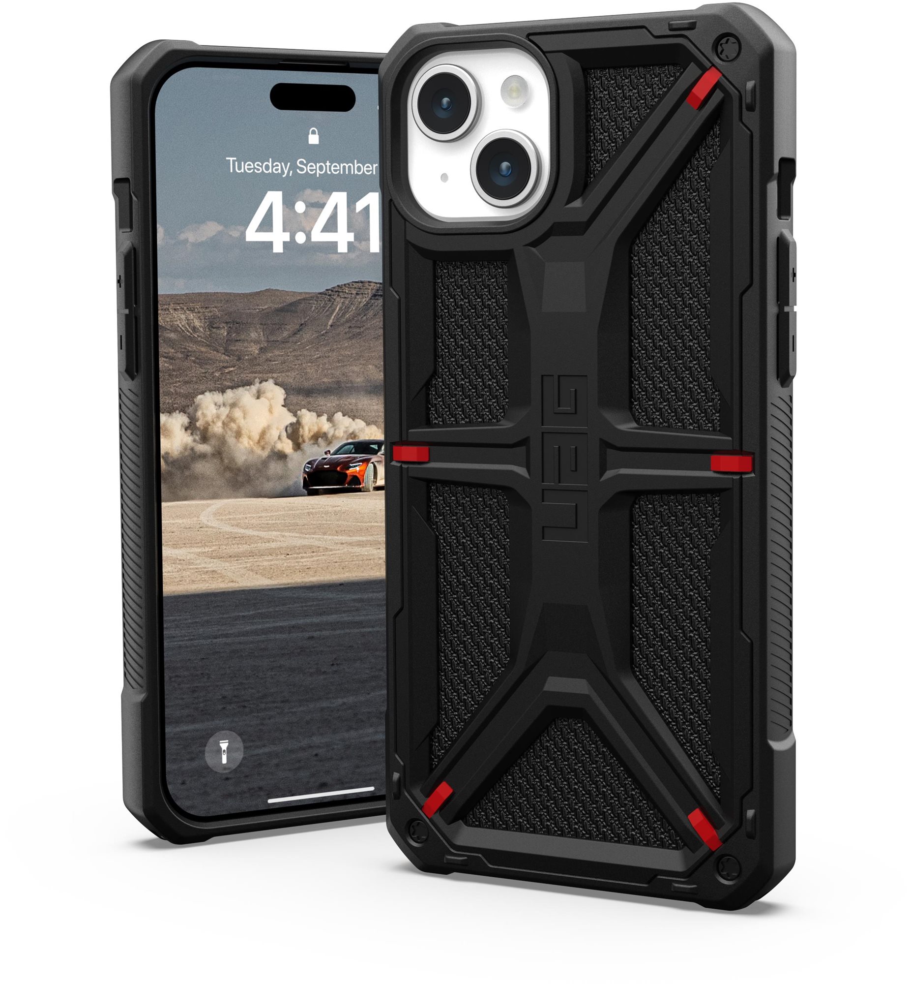 UAG Monarch Kevlar Black iPhone 15 Plus Kryt na mobil
