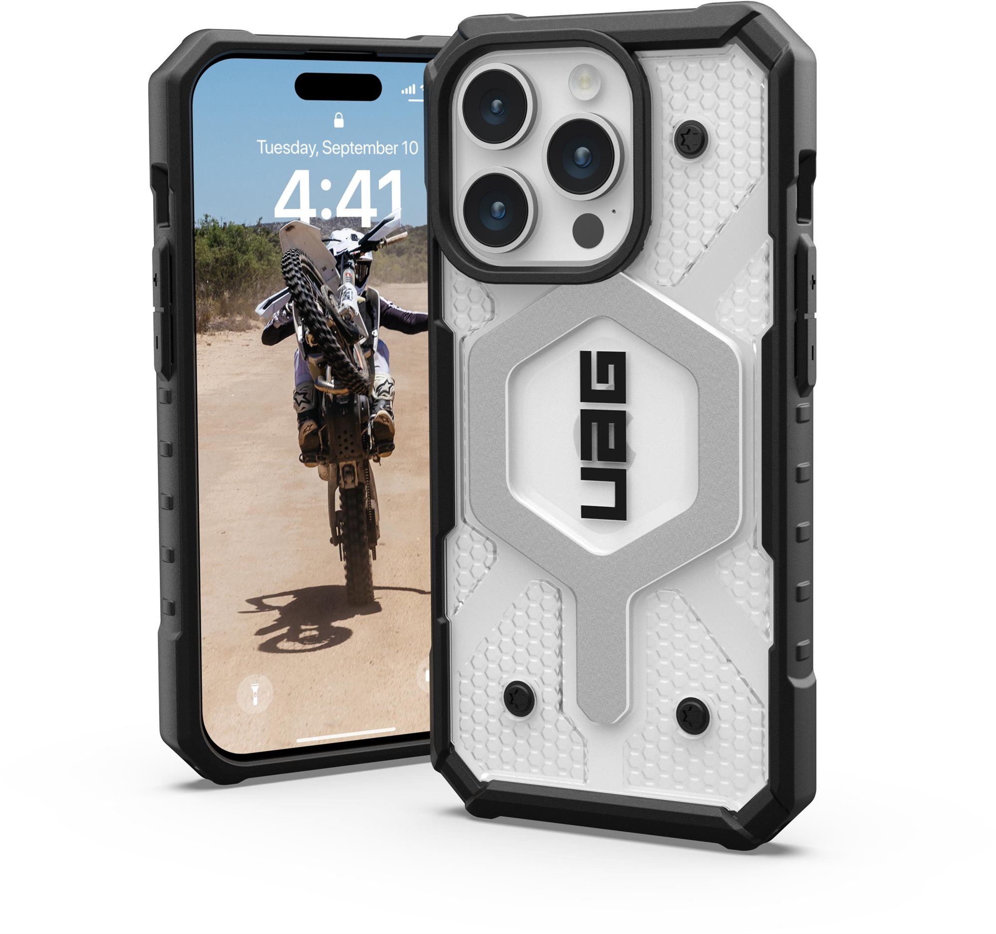 UAG Pathfinder MagSafe Ice iPhone 15 Pro Handyhülle