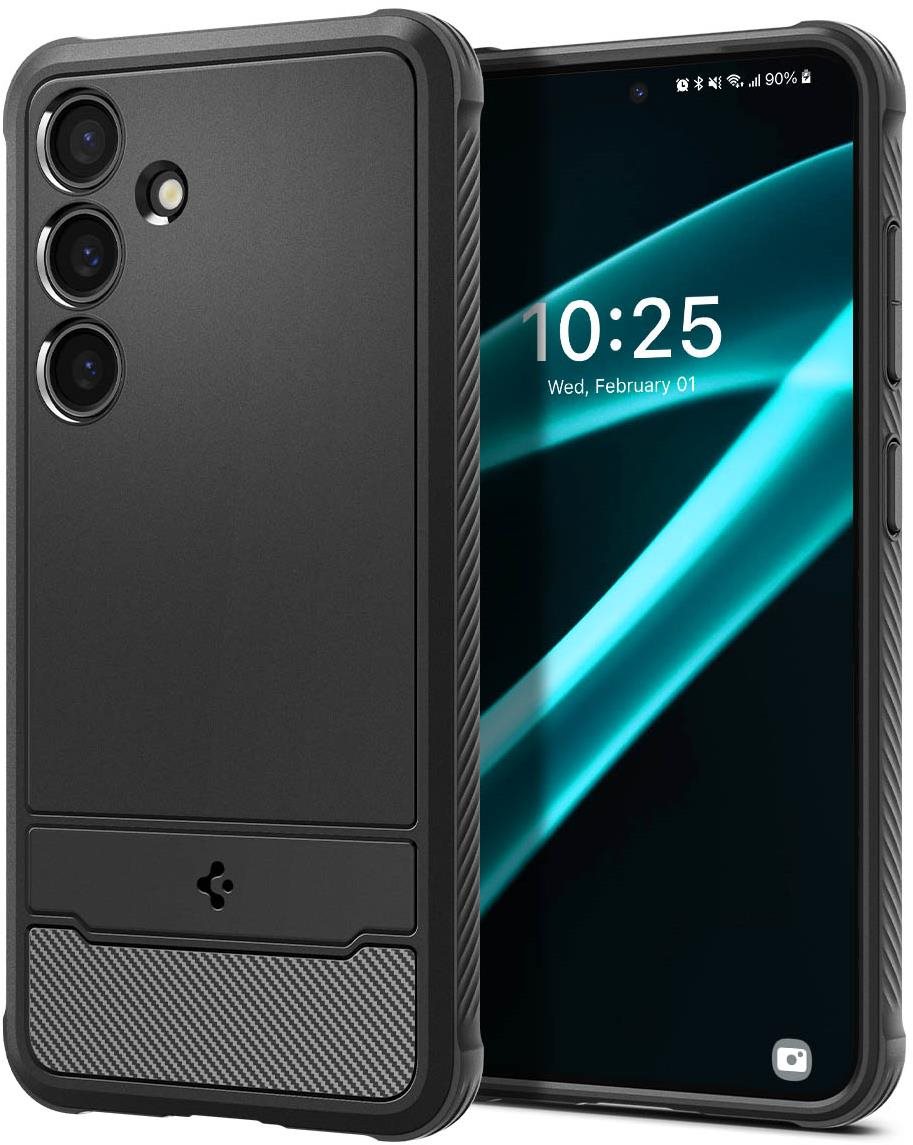 Spigen Rugged Armor Samsung Galaxy S24+ matt fekete tok Telefon tok