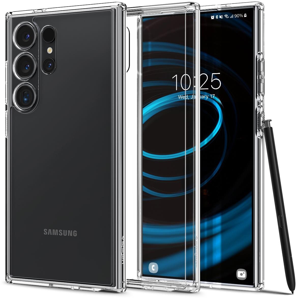 Spigen Ultra Hybrid Crystal Clear Samsung Galaxy S24 Ultra Kryt na...