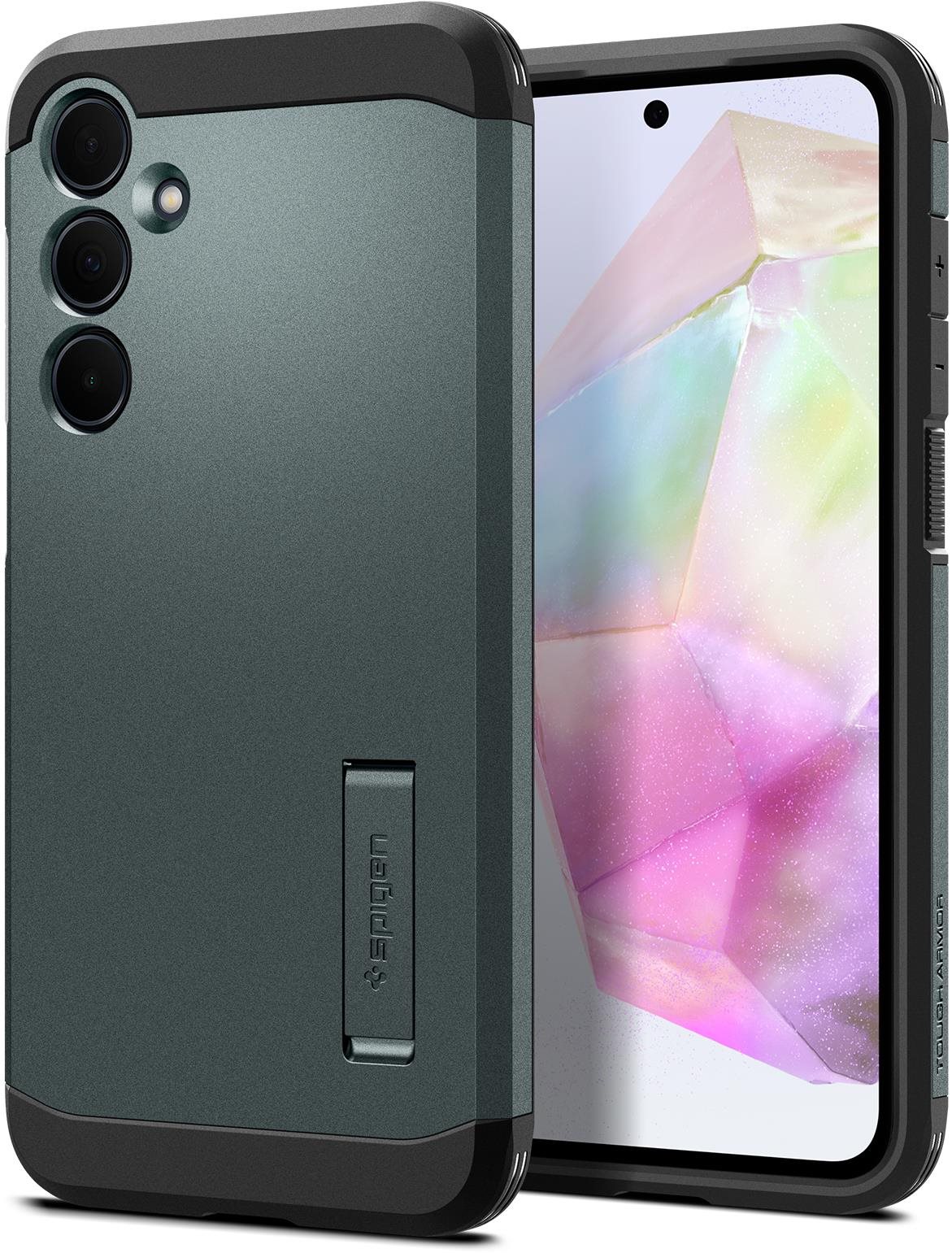 Spigen Samsung Galaxy A35 Tough Armor Abyss Green tok Telefon tok