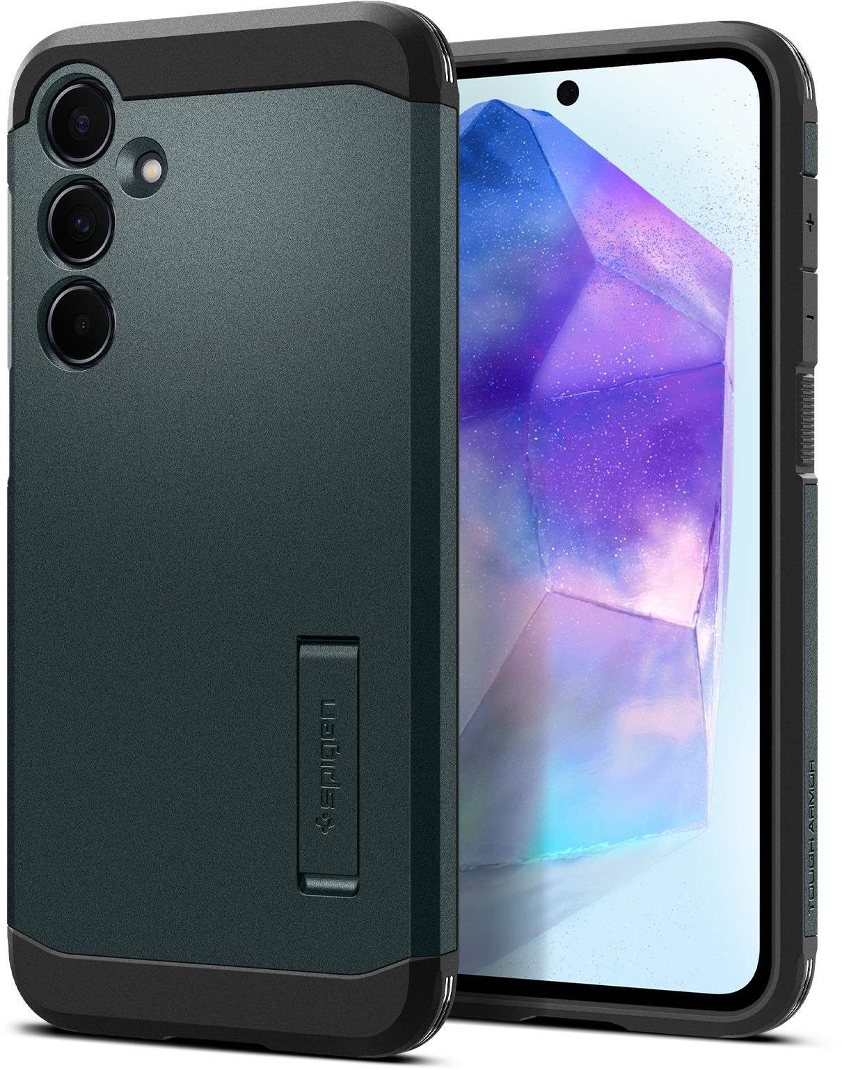 Spigen Samsung Galaxy A55 Tough Armor Abyss Green tok Telefon tok