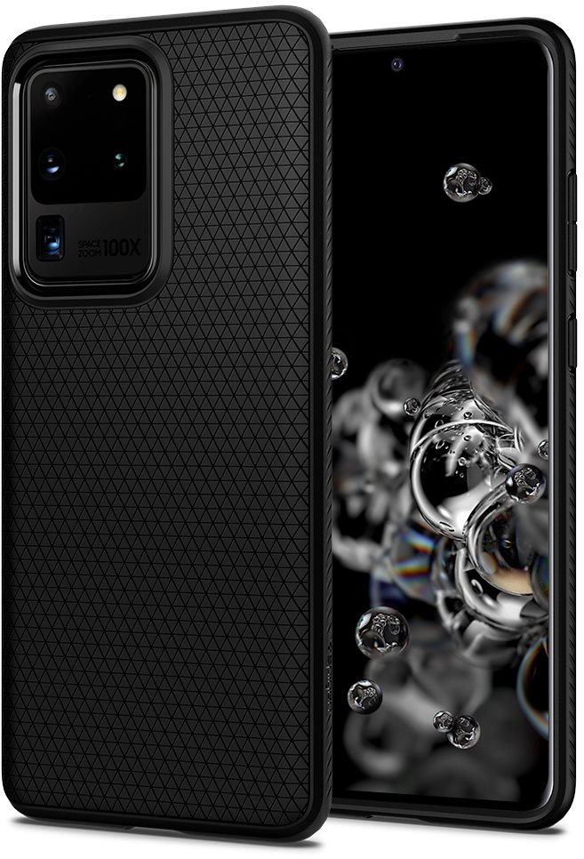 Spigen Liquid Air Black Samsung Galaxy S20 Ultra Phone Cover